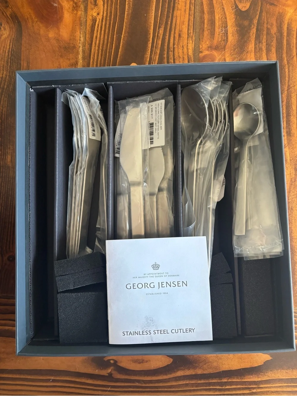Georg Jensen Matte Gray Flatware Collection in Gray